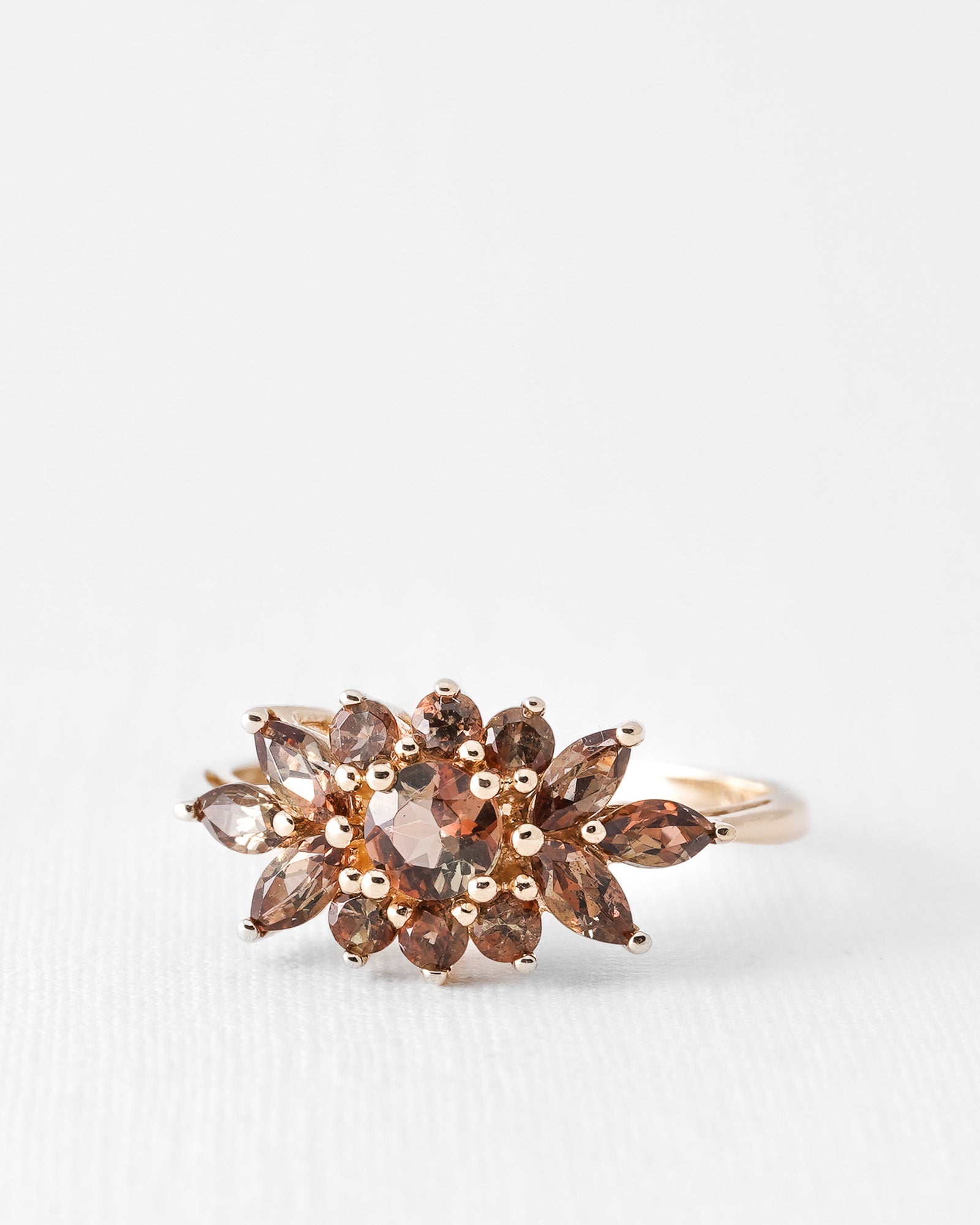 Flora | Vintage Citrine Flower Cluster