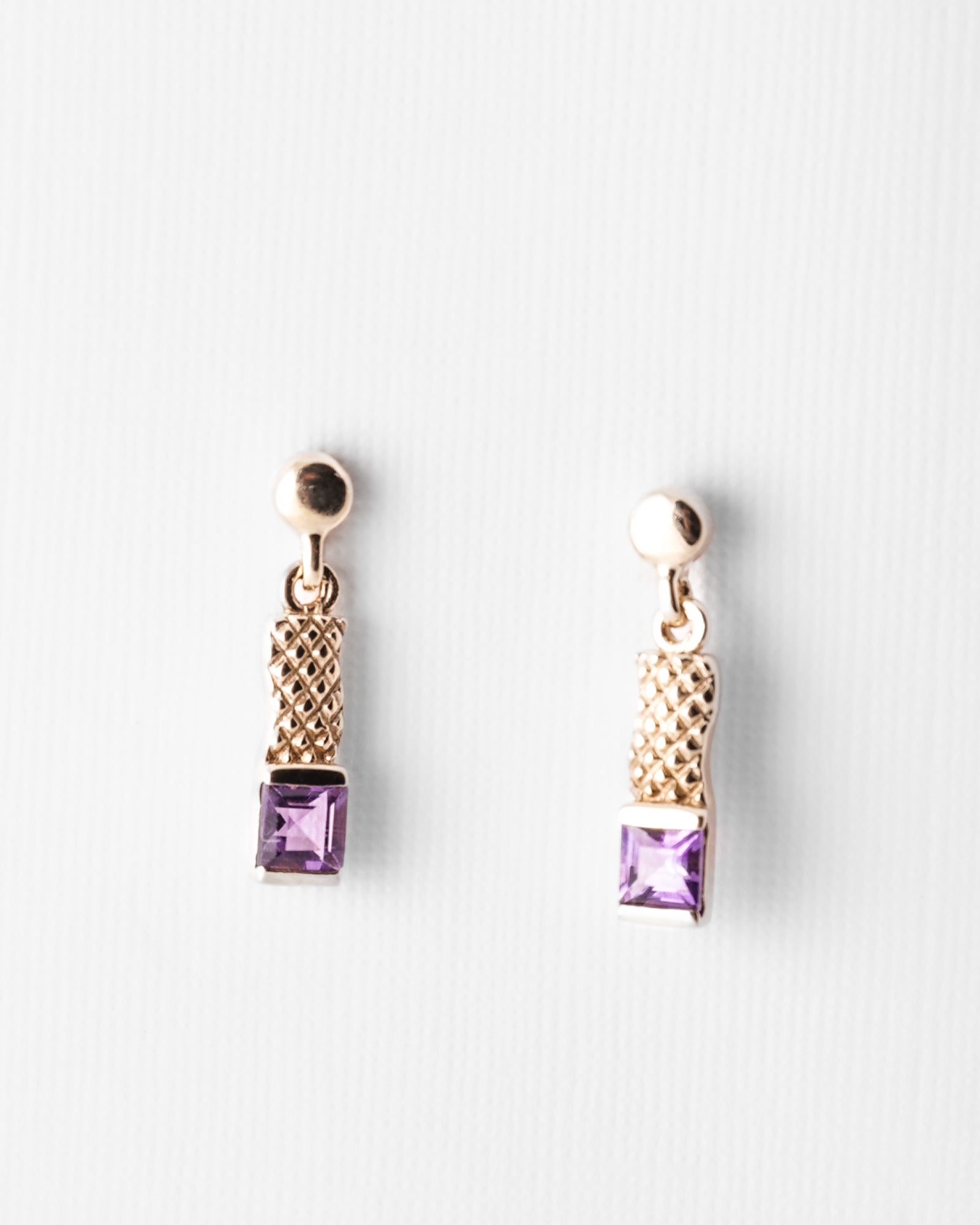 Leyla | Vintage Amethyst Earrings