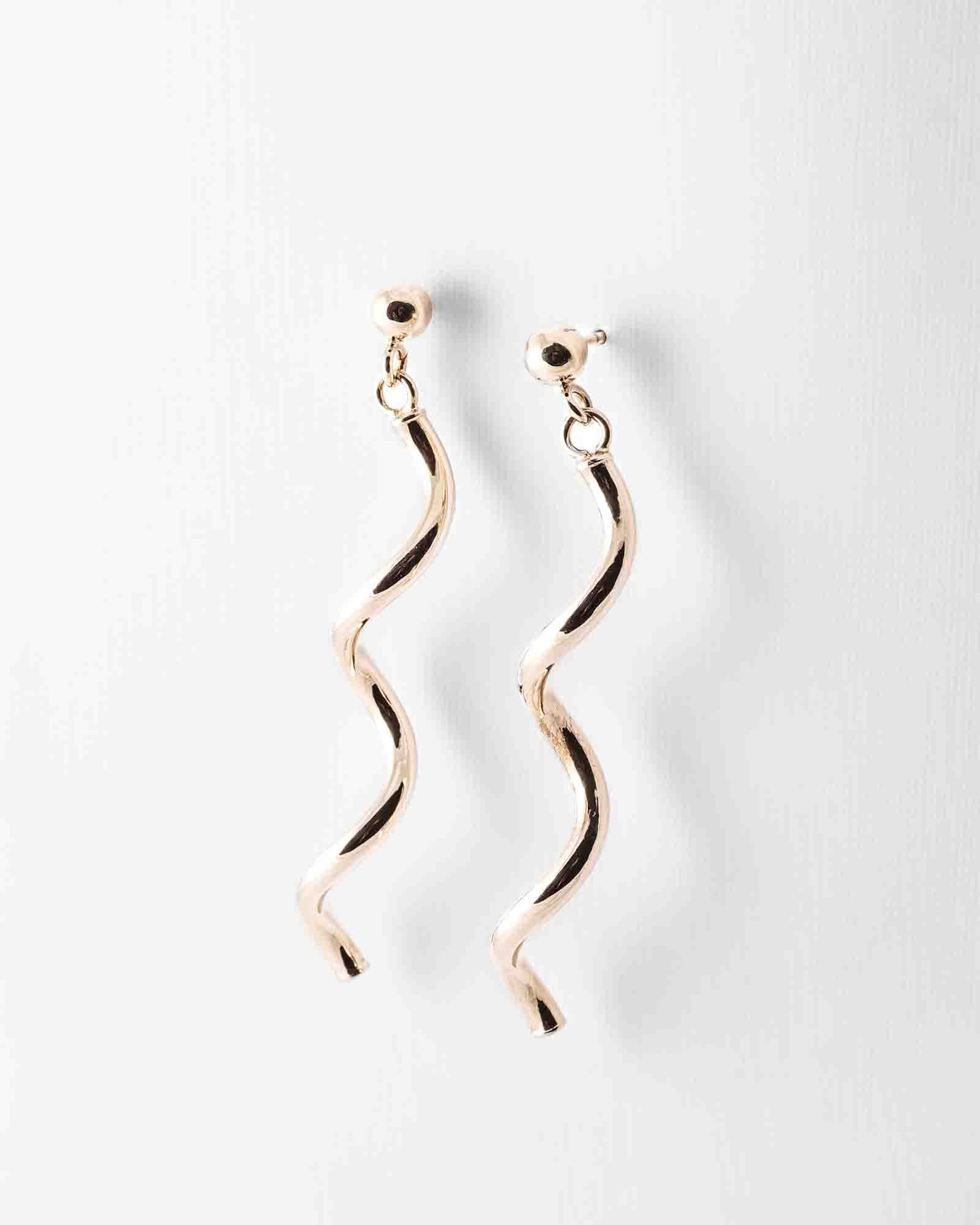 Talina | Vintage Gold Twist Earrings