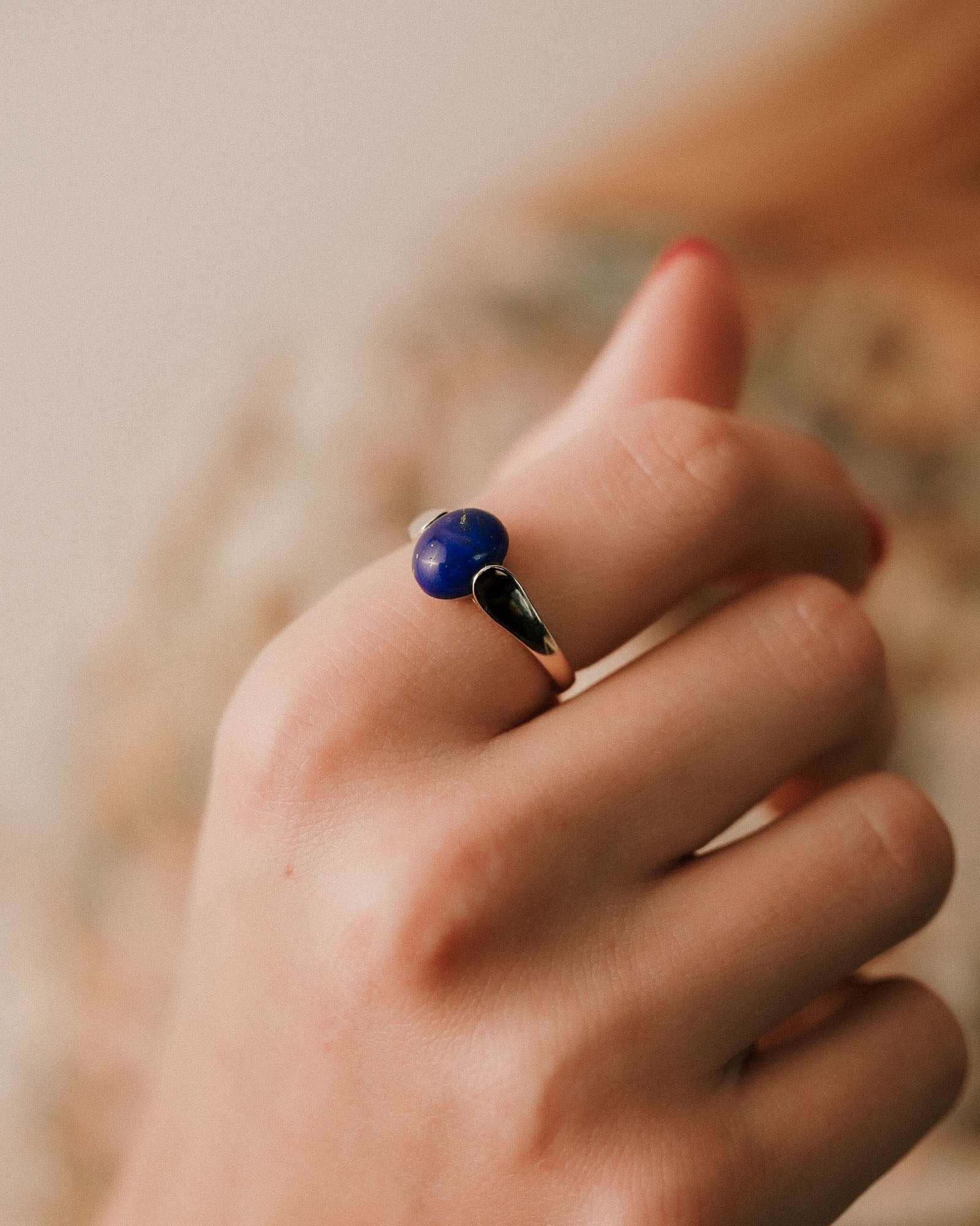 Louna | Vintage Lapis Lazuli Solitaire