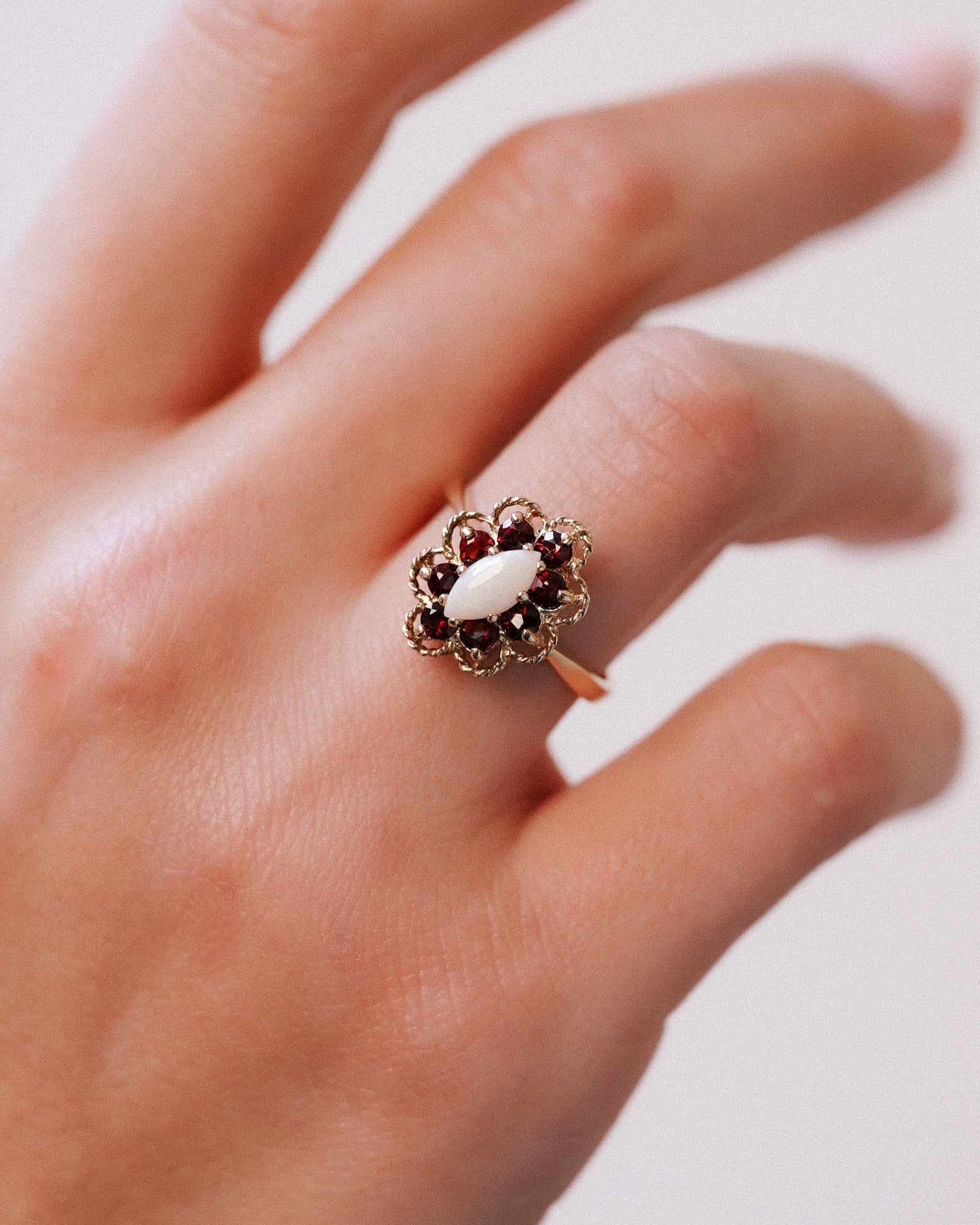 Florence | Vintage Garnet & Opal