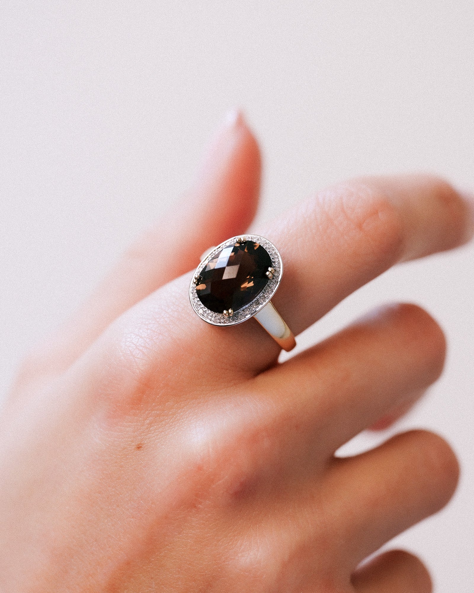 Florine | Vintage Smokey Quartz & Diamond