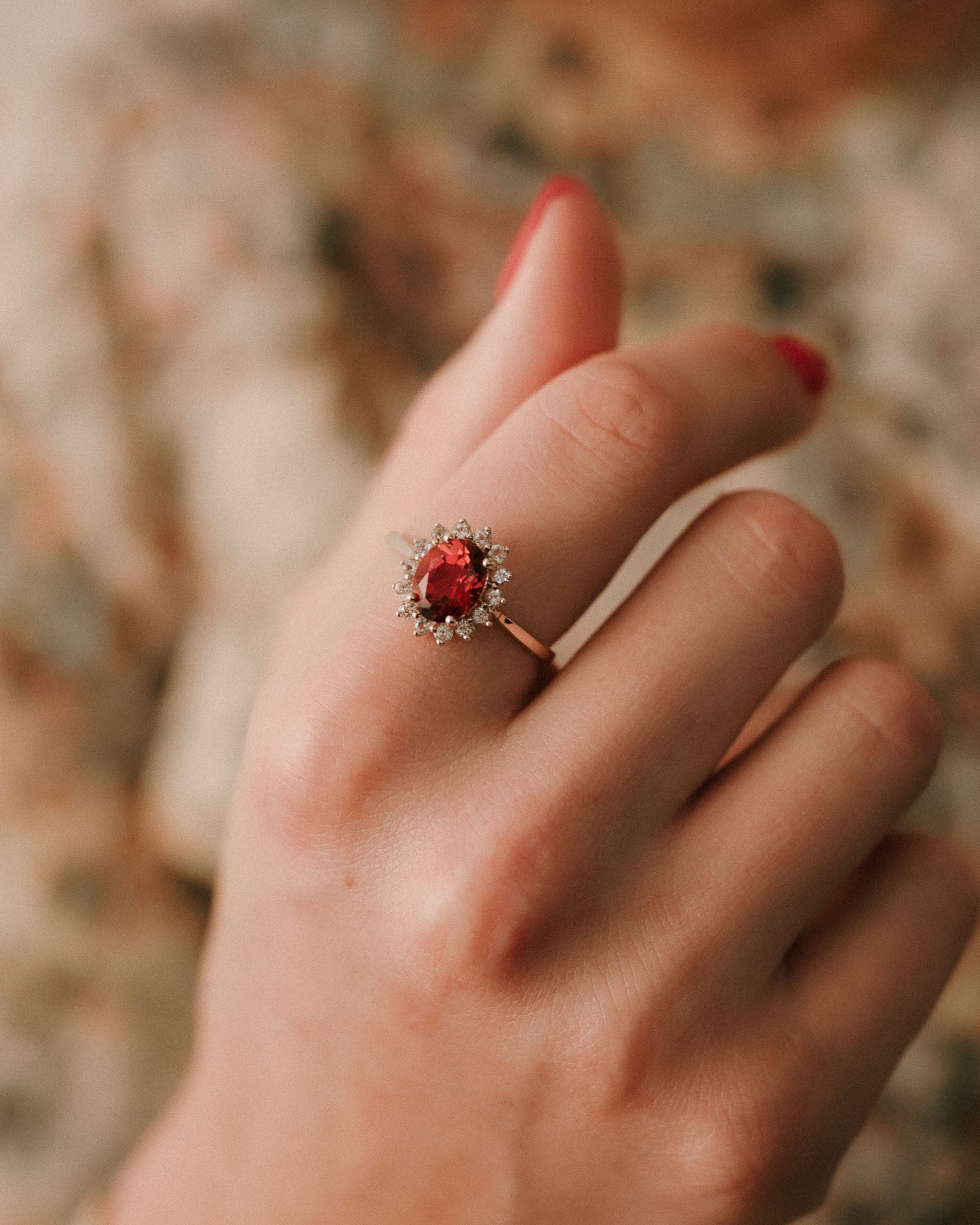 Ruby | Vintage Topaz Cluster