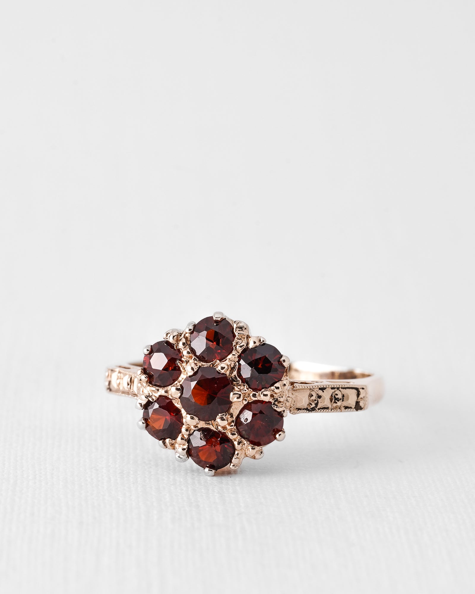 Lola | Vintage Garnet Flower