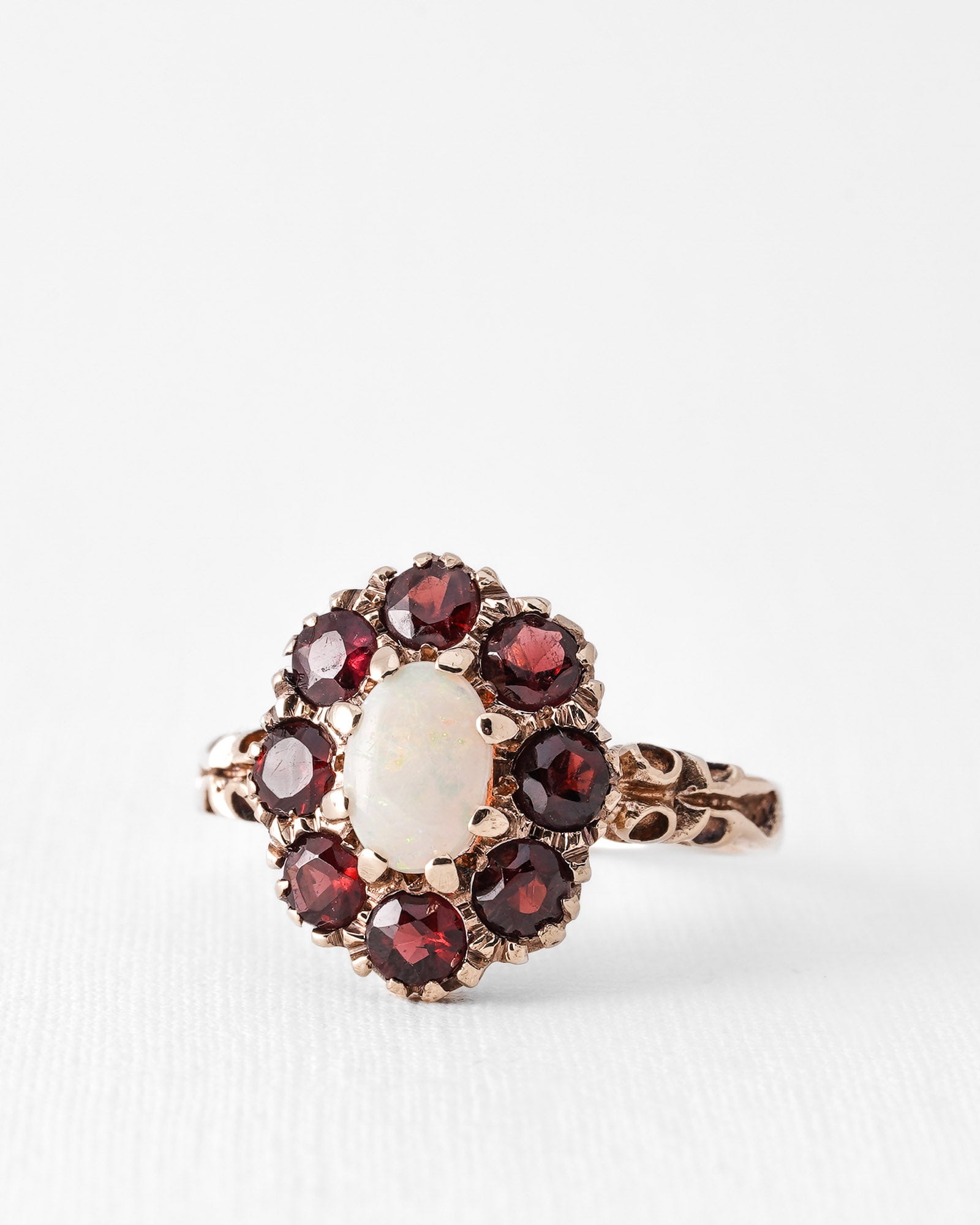 Meve | Vintage Garnet & Opal Cluster