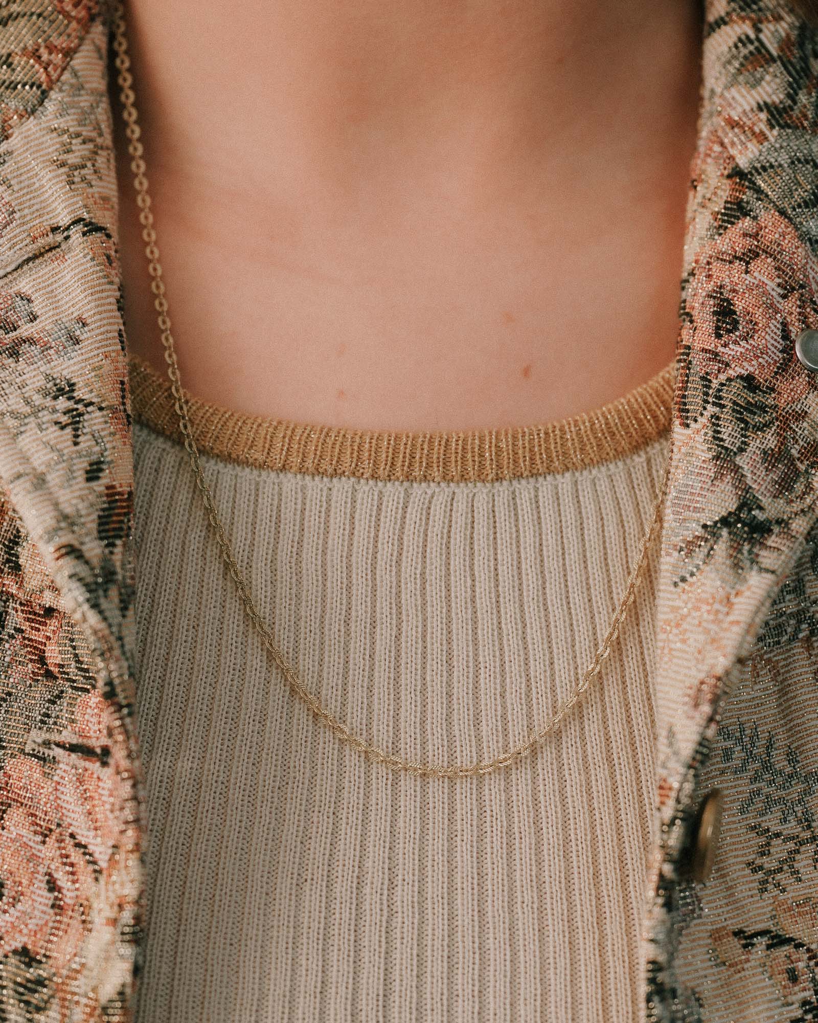 Zafira | Vintage Gold Link Necklace