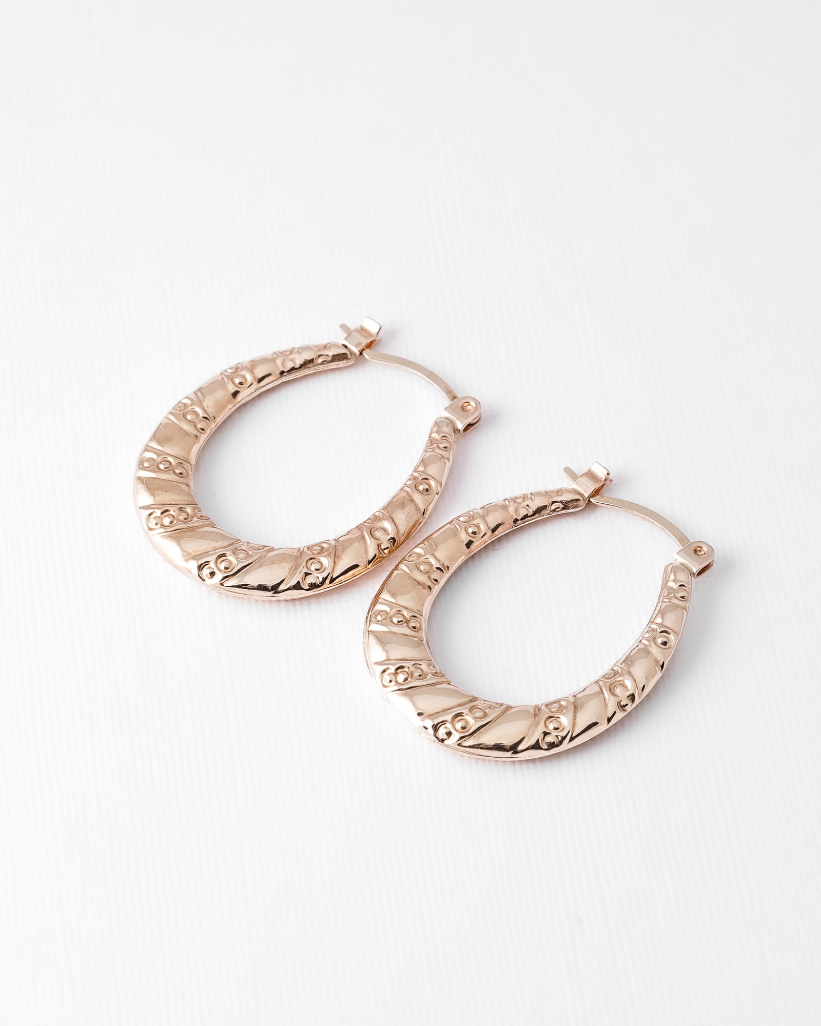 Arlissa | Vintage Engraved Creole Earrings