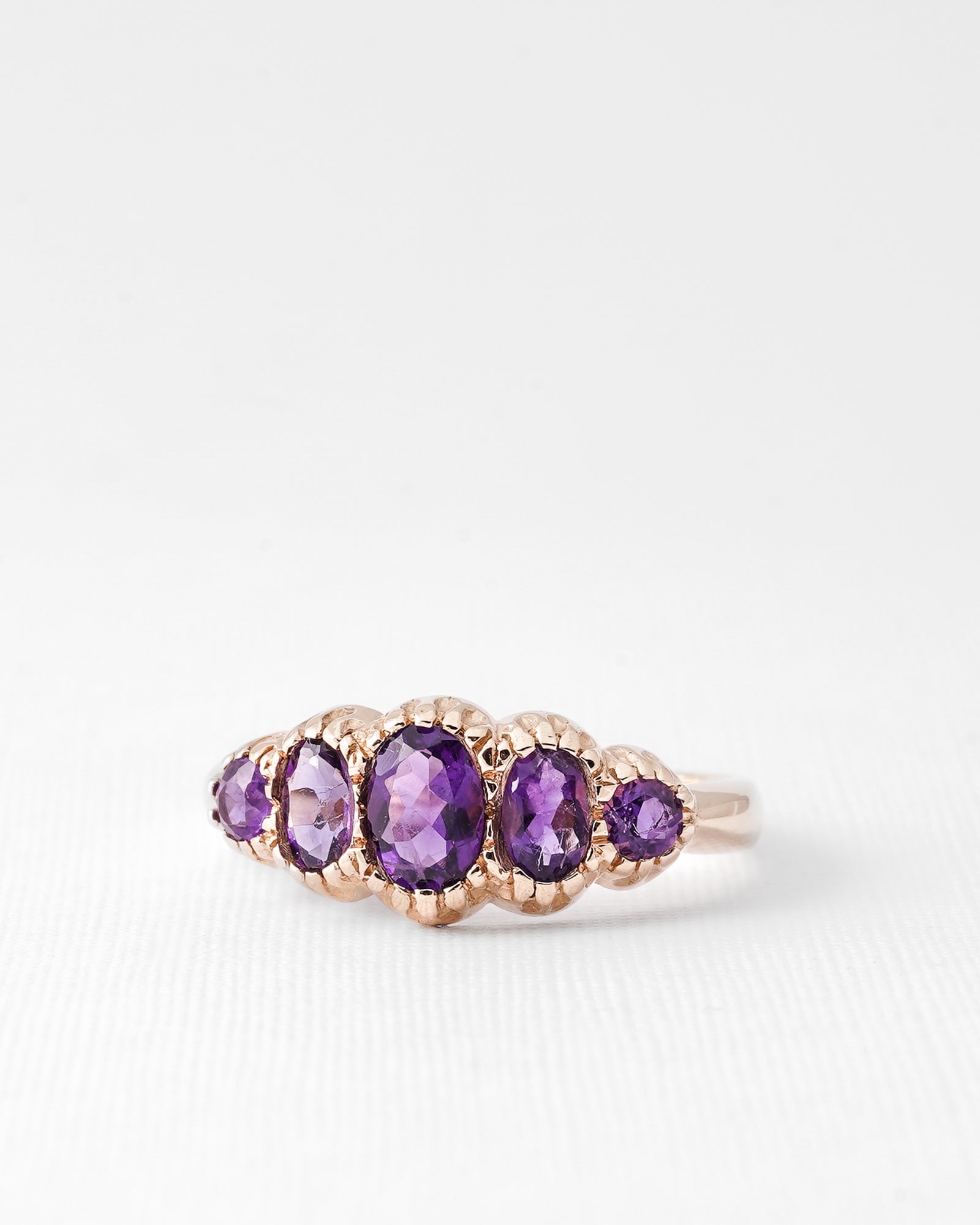 Femke | Vintage Amethyst Five Stone