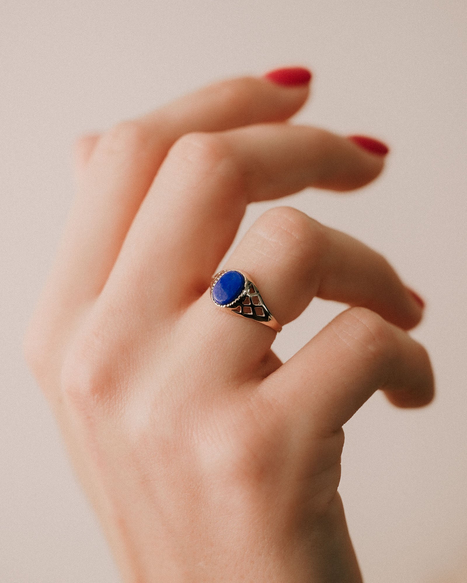 Florenza | Vintage Lapis Lazuli Solitaire