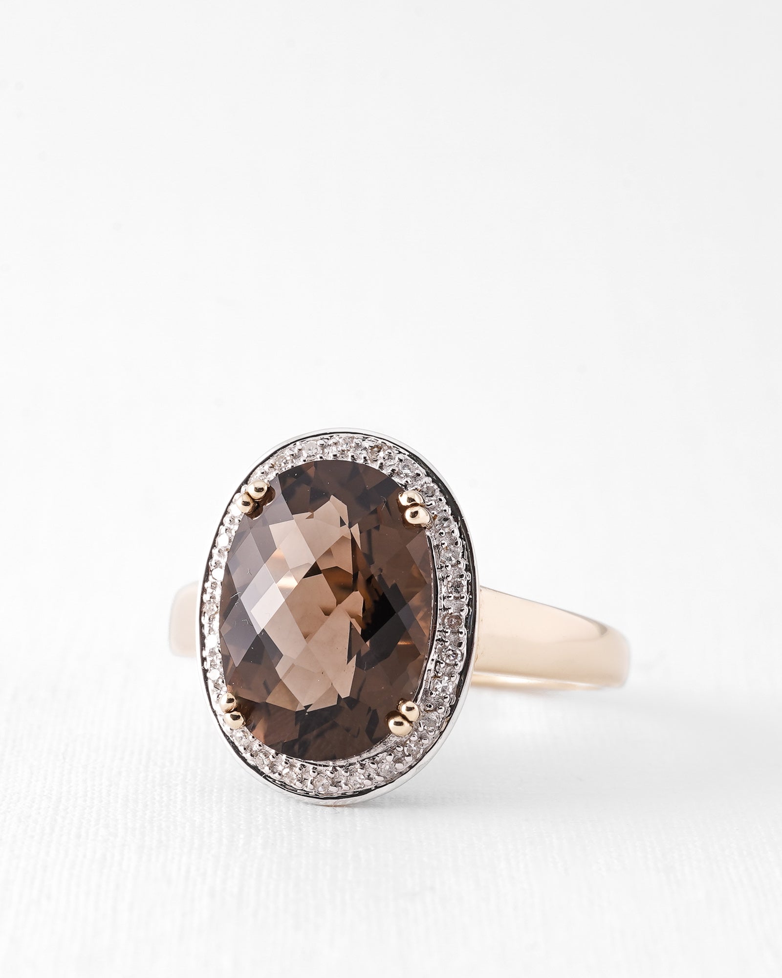 Florine | Vintage Smokey Quartz & Diamond