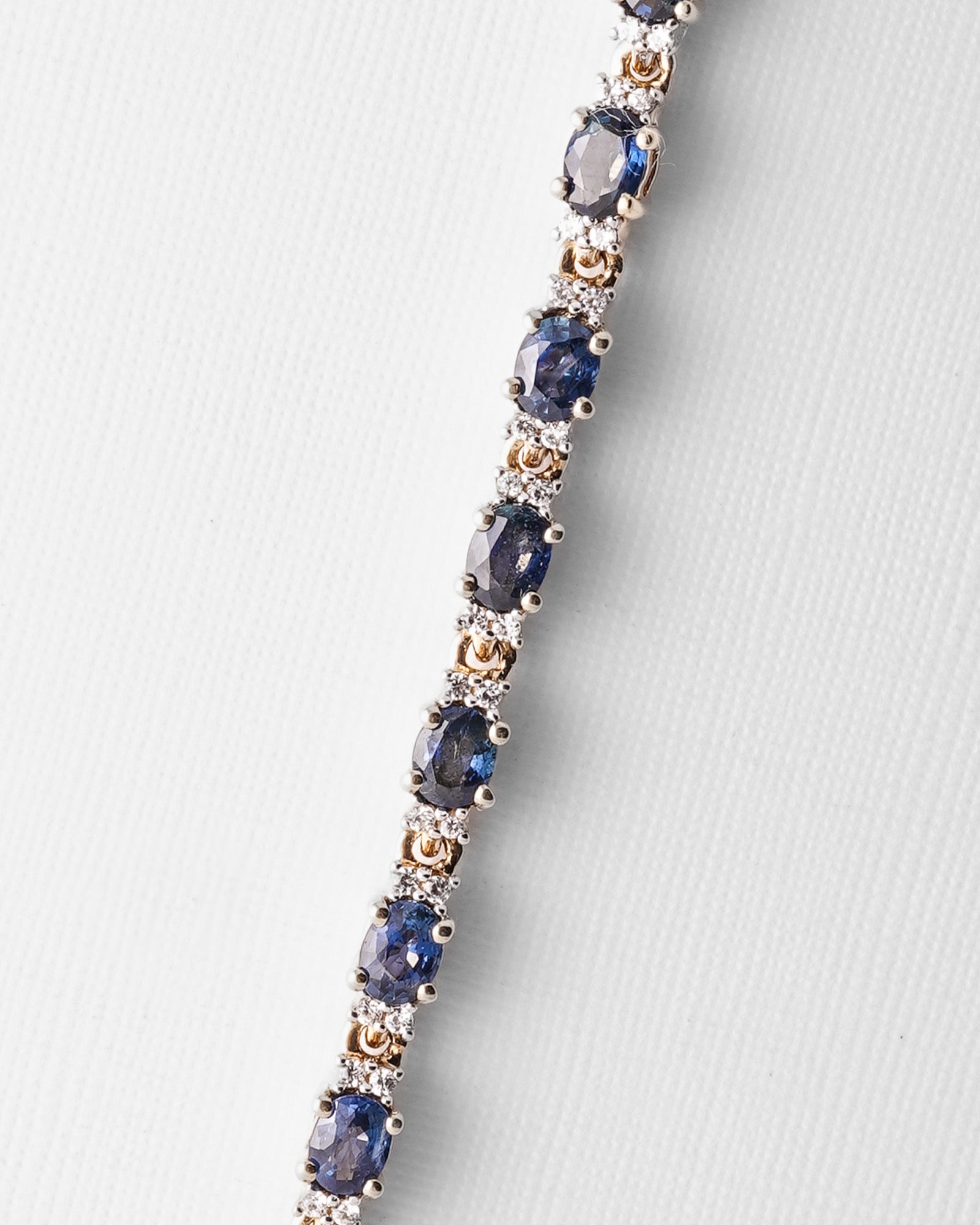 Isabeau | Vintage Sapphire & Diamond Tennis Bracelet