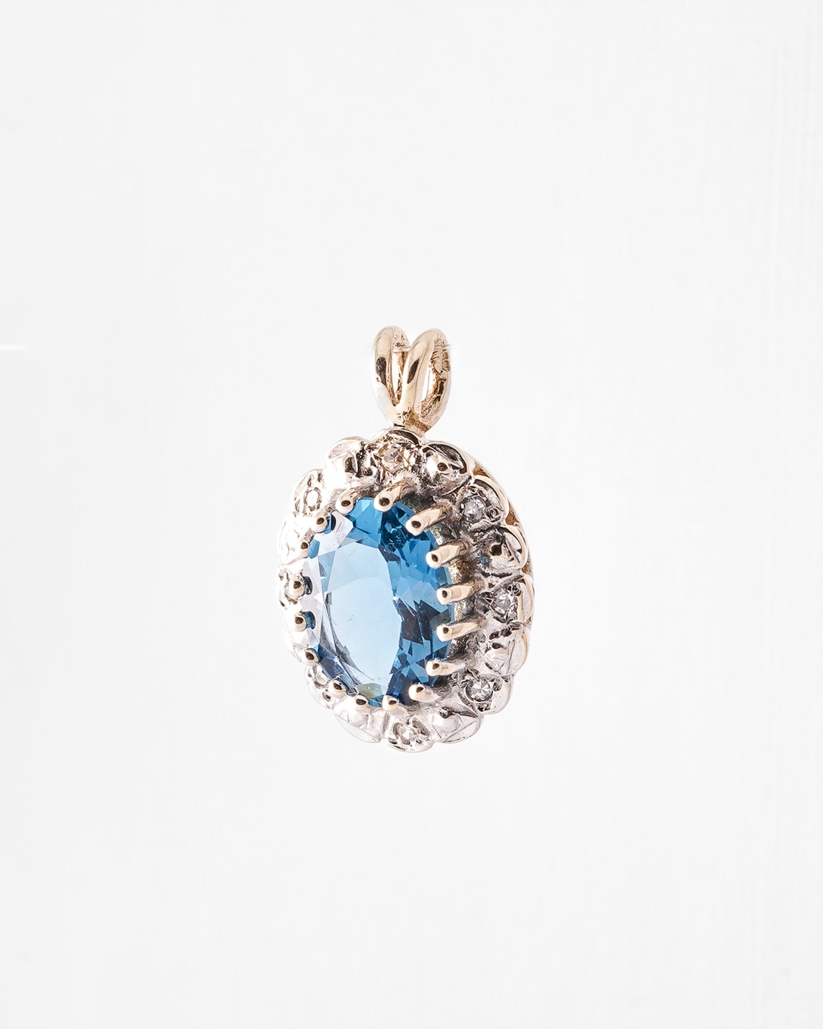 Adelise | Vintage Topaz & Diamond Pendant