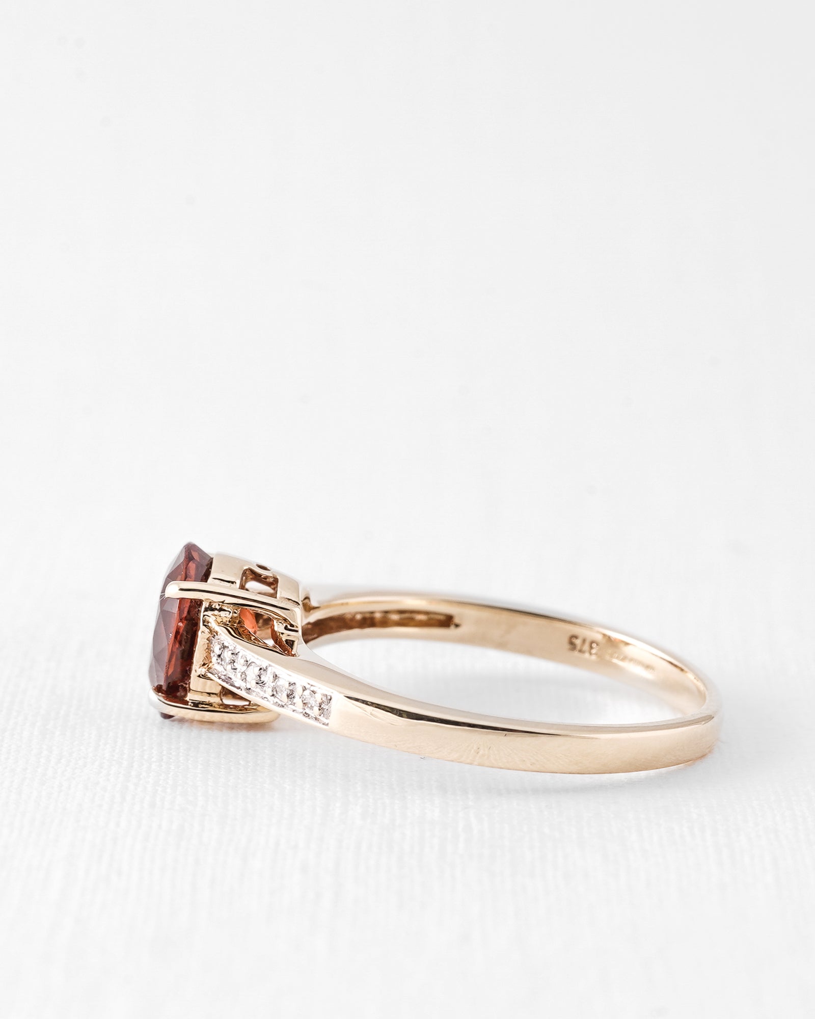 Jane | Vintage Granaat & Diamant