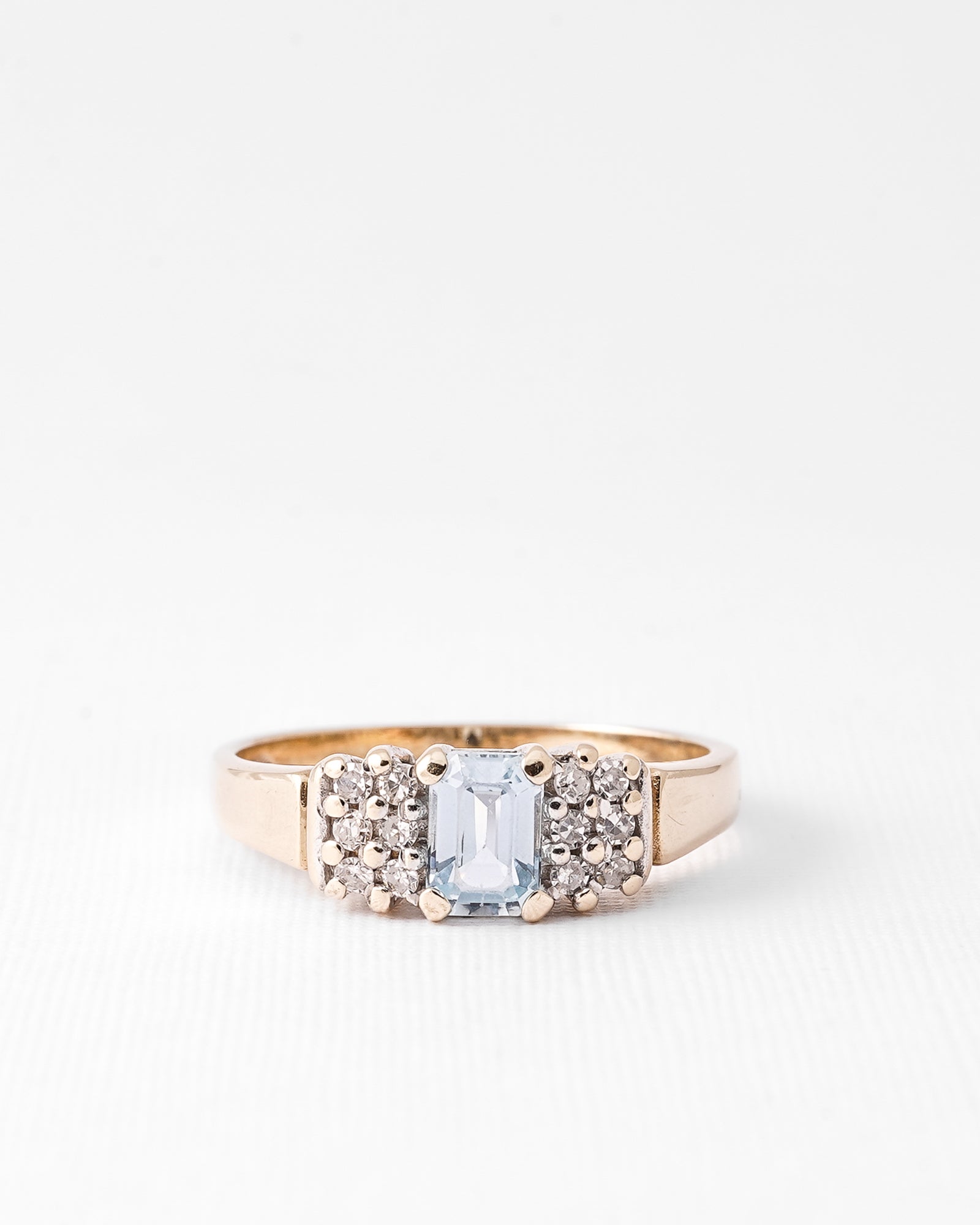 Vanessa | Vintage Topaas & Diamant Cluster