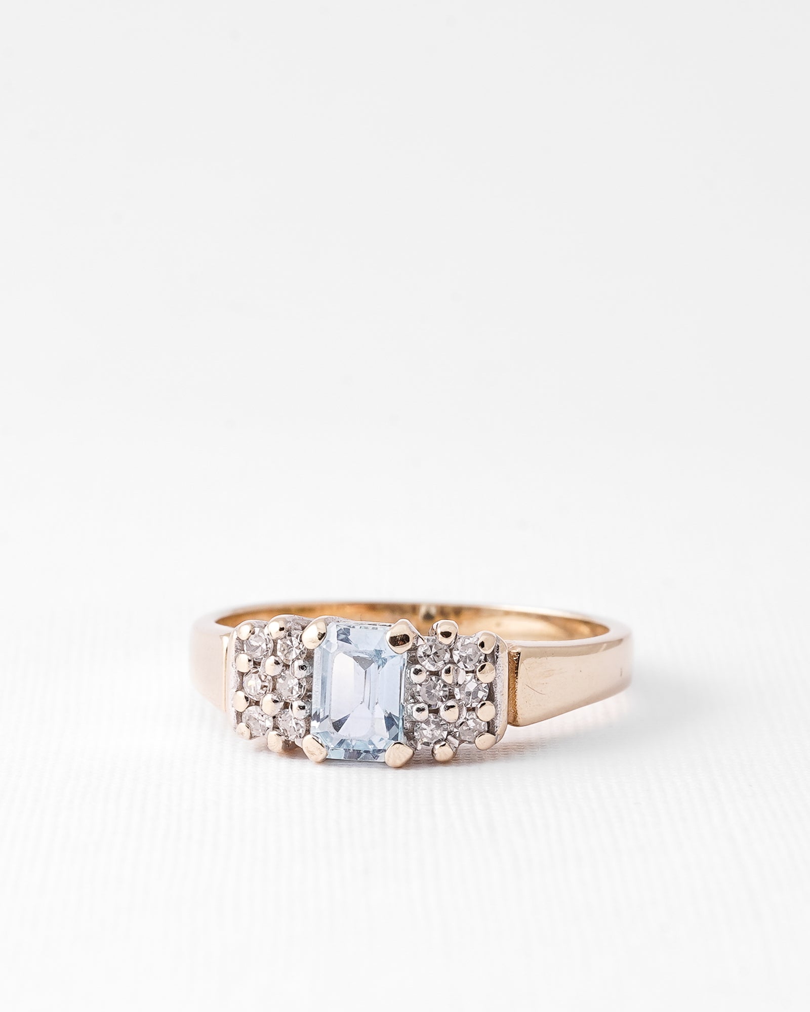 Vanessa | Vintage Topaas & Diamant Cluster