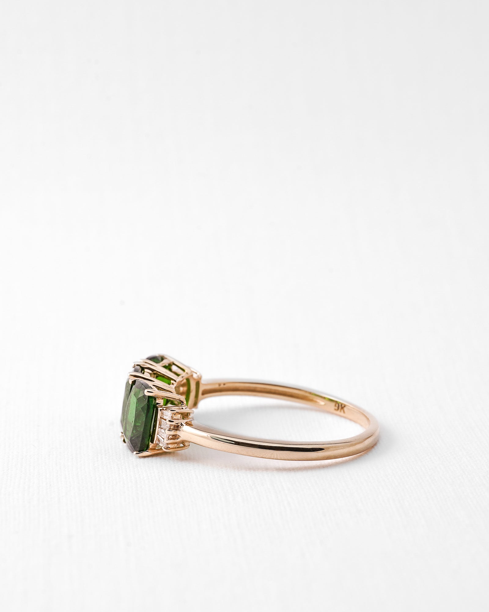 Chiara | Vintage Chroomdiopsied & Diamant Driesteen