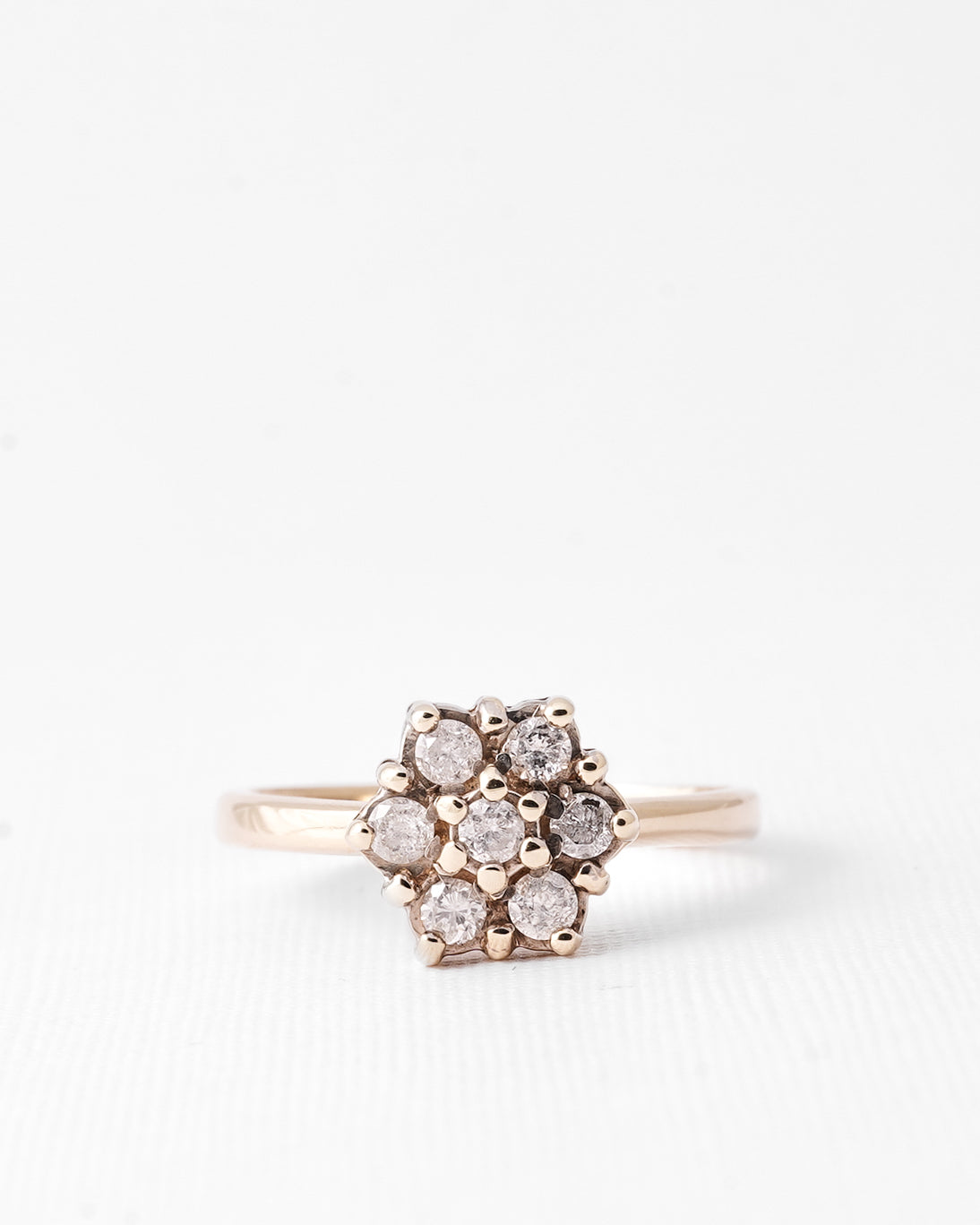 Imke | Vintage Diamant Cluster Bloem